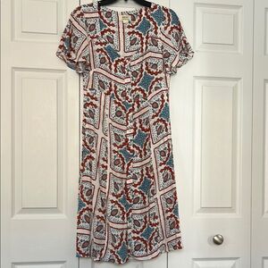 Floral Print Button-Down Dress